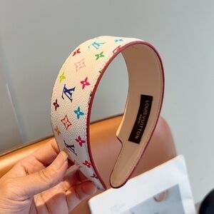 Louis Vuitton Cream and Multicolor Monogram Headband